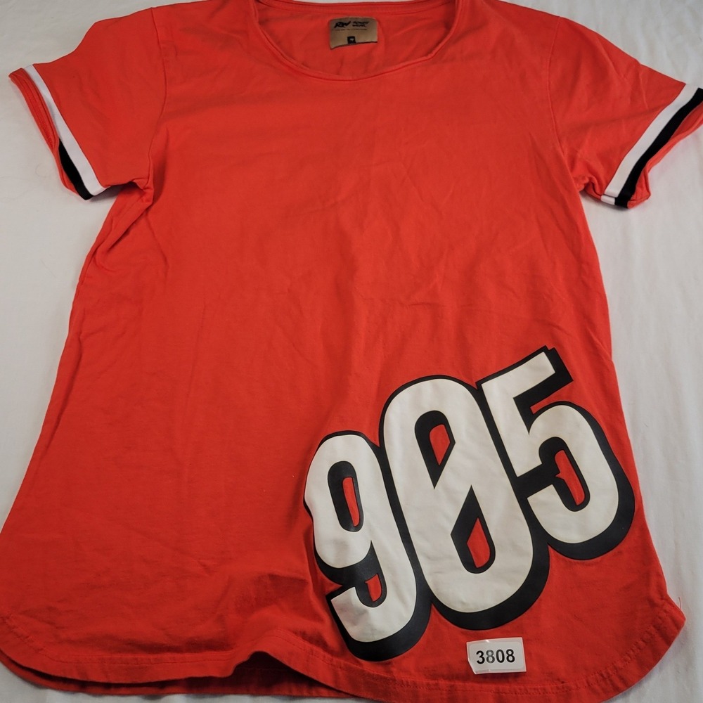 ROWDY WEAR Men's Orange 905 Graphic T Shirt Size M Cotton Streetwear
